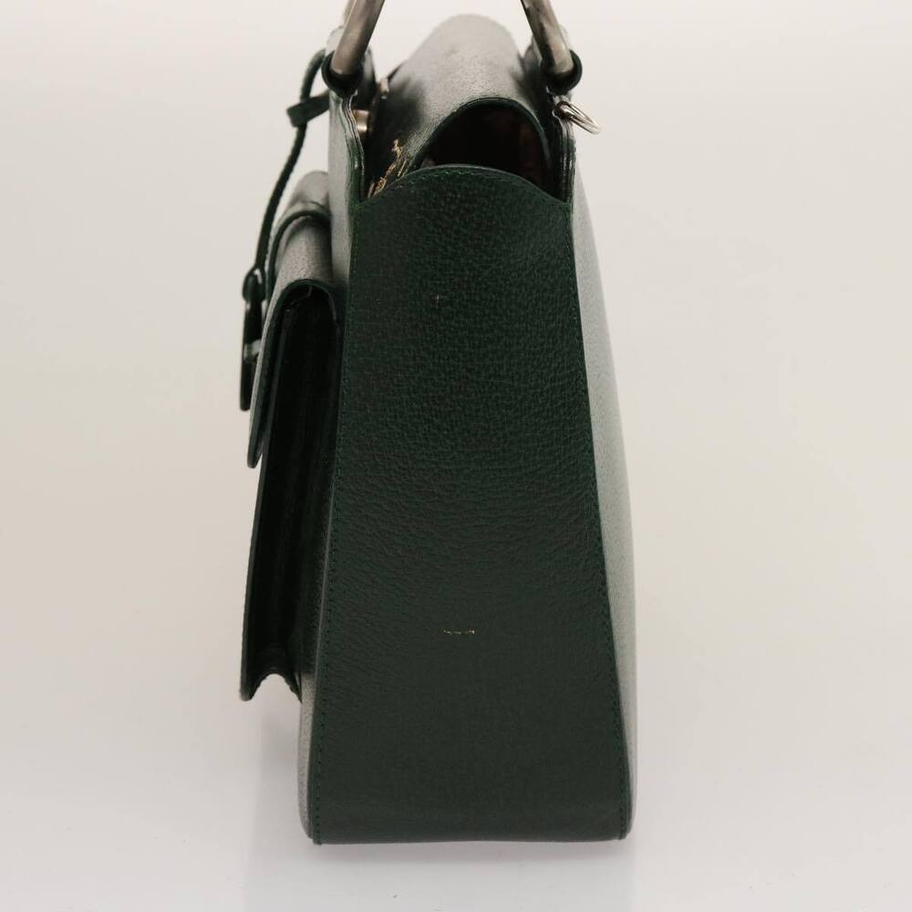GUCCI Hand Bag Leather Green 000 2058 0307 Auth 75505 - Picture 3 of 16